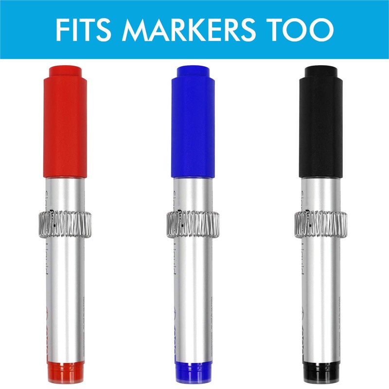 Millennial Essentials Magnetic Pen Holder Clips Refrigerator Magnet Pen Marker Clip Holder, Fridge Whiteboard Erase Board Bulletin Board Map Accessories (12 Magnet) - Image 5